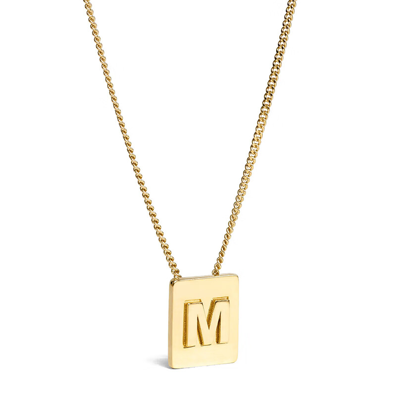 celine/赛琳alphabet金色饰面字母黄铜项链送礼 圣诞礼物 46n0a6bra.