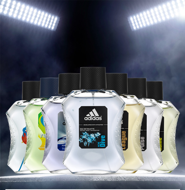 阿迪达斯adidas男士香水淡香运动香水征服100ml持久留香自然清新神秘