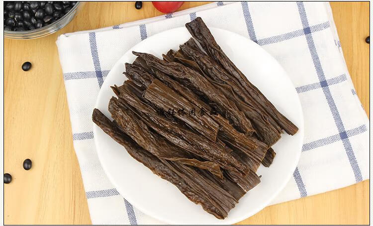 吃情派河源客家黑豆腐竹黑腐竹豆腐皮干货特产农家自制素食凉拌250g
