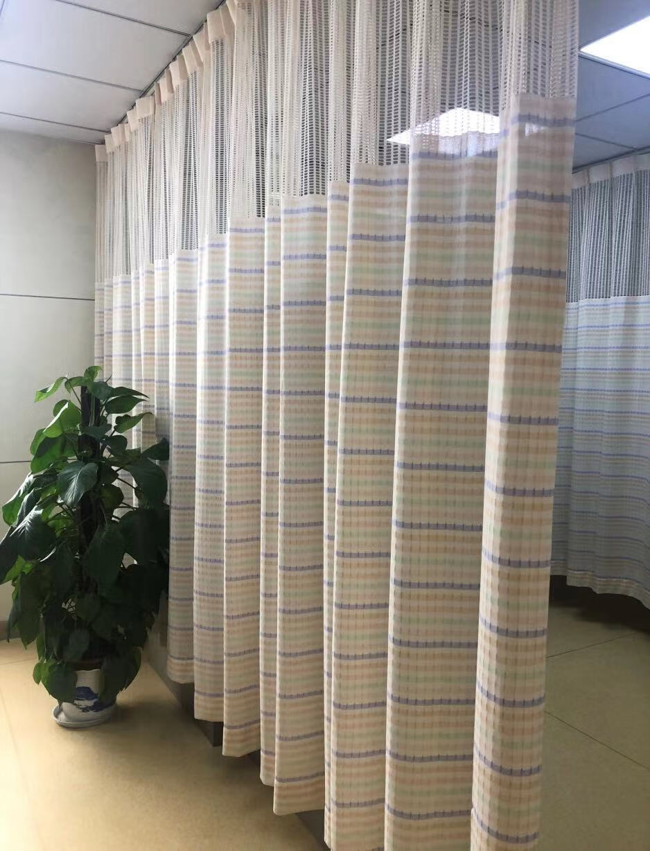 克奇罗加厚不透人隔帘医院窗帘隔断帘美容院专用养生馆u型拉帘阻燃深