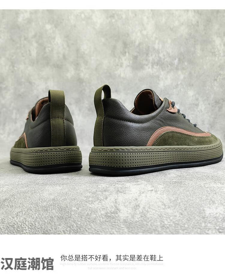 dilunfei小丑鞋男2022春季新款男士鞋潮流时尚男鞋潮白色38