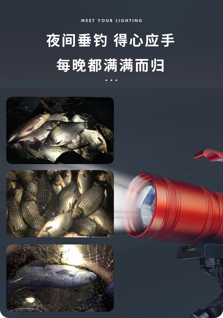 北京顶点夜钓灯激光大炮激光炮钓鱼灯大功率黑坑野钓蓝紫光强光亮氙气