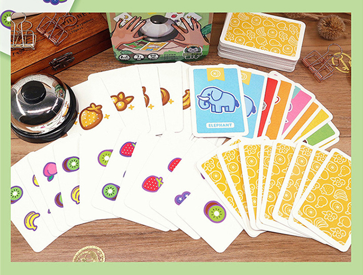 德国心脏病桌游卡牌全套儿童休闲聚会桌面游戏豪华水果扑克牌9330德国