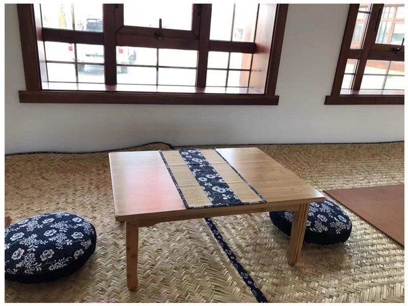 土东北火炕席榻榻米耐高温天然芦苇席手工编织老式草 特级包边炕席1