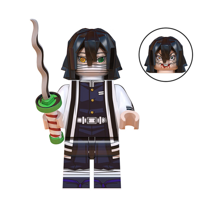 乐高lego鬼灭之刃人仔积木同款小颗粒拼装积木游郭篇宇髓天元甘露寺无