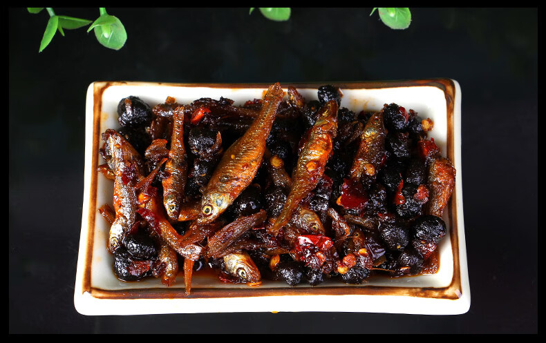 豆豉火焙鱼辣椒酱湖南特产香辣小鱼仔辣酱拌饭酱下饭菜2瓶