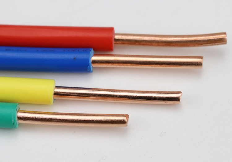 5单芯硬线4纯铜1单股铜线 国标阻燃bv4平方蓝色【图片 价格 品牌 报价