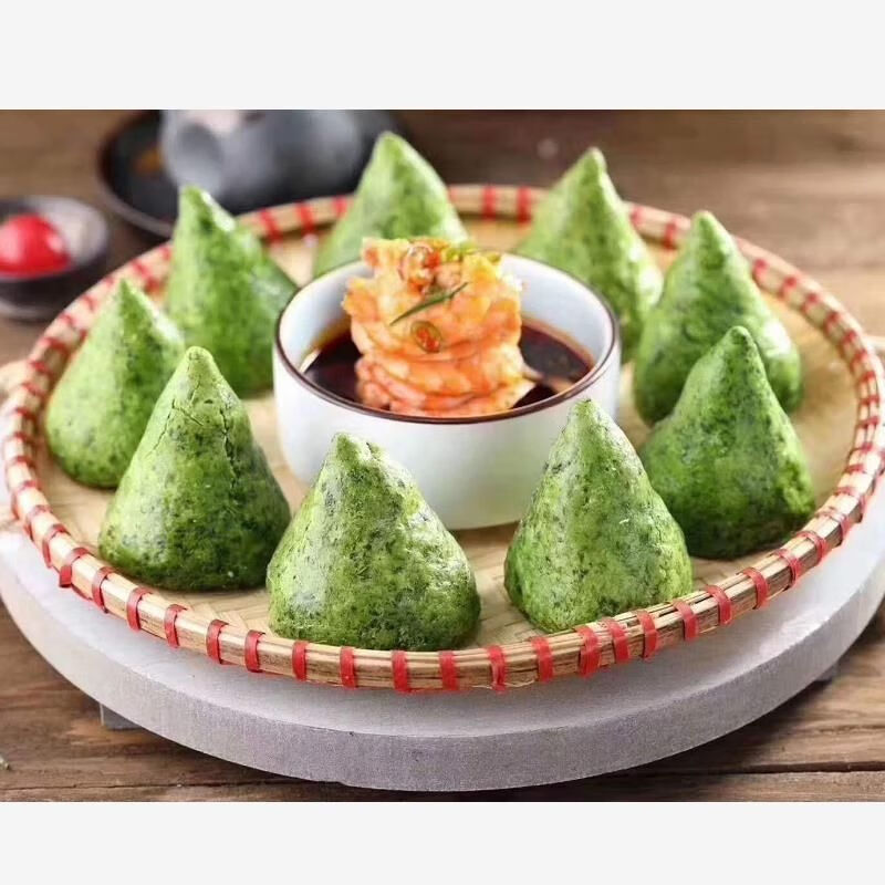 窝窝头荠菜窝窝头粗粮早餐速冻绿色营养食品配菜面食野菜 30个试吃【