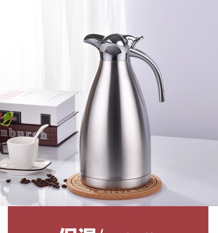 优选好货304不锈钢家用大容量欧式壶餐厅酒店商用暖壶冷水壶15l保温砂