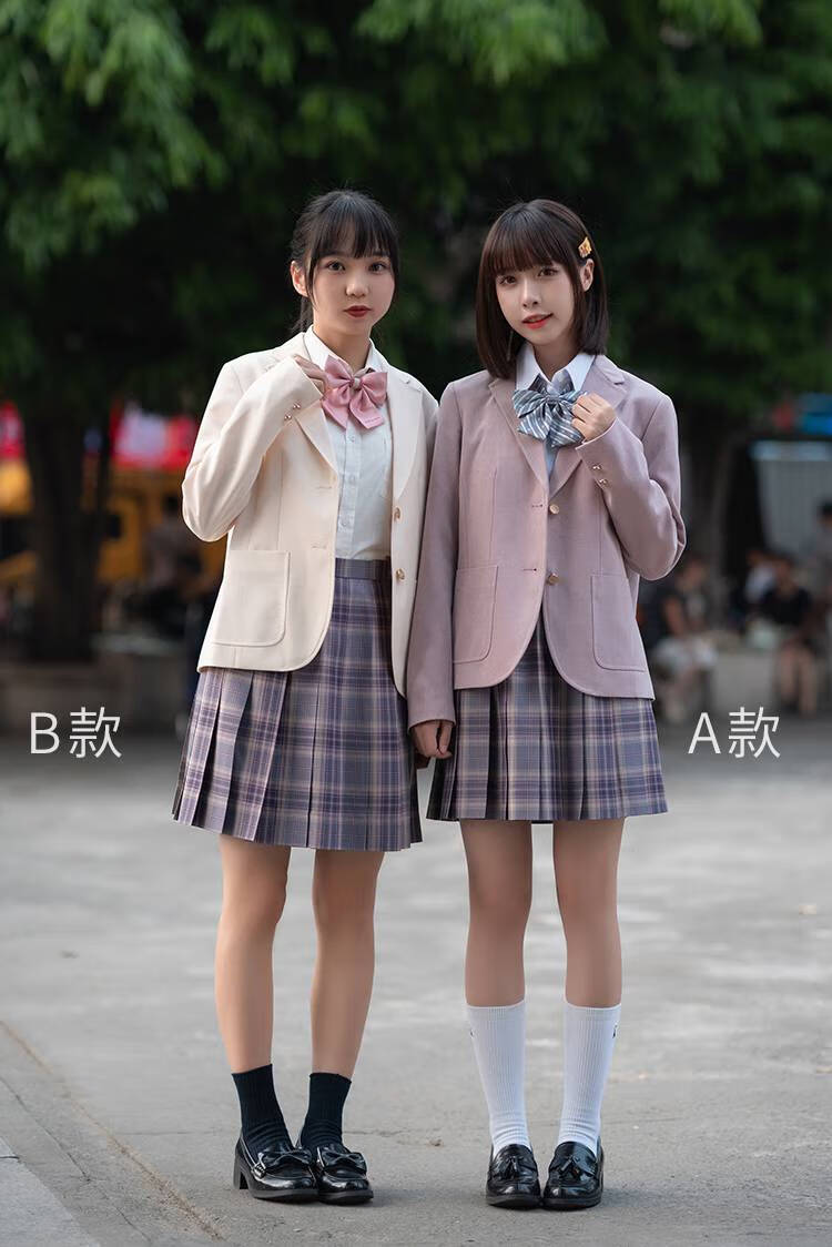 梗豆物语原创款辉夜姬日系少女学院风学生jk制服百褶裙b款辉夜姬中裙m