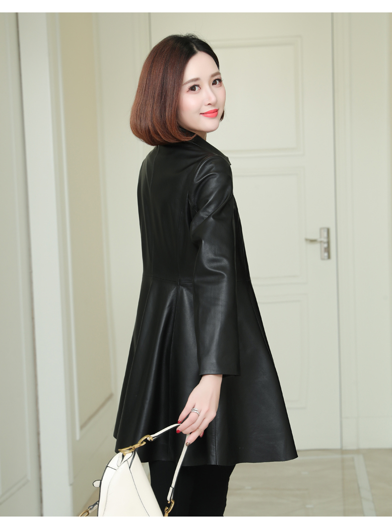 女装 真皮皮衣 美时焦 美时焦女王轻奢高端海宁皮皮衣女士中长款2020