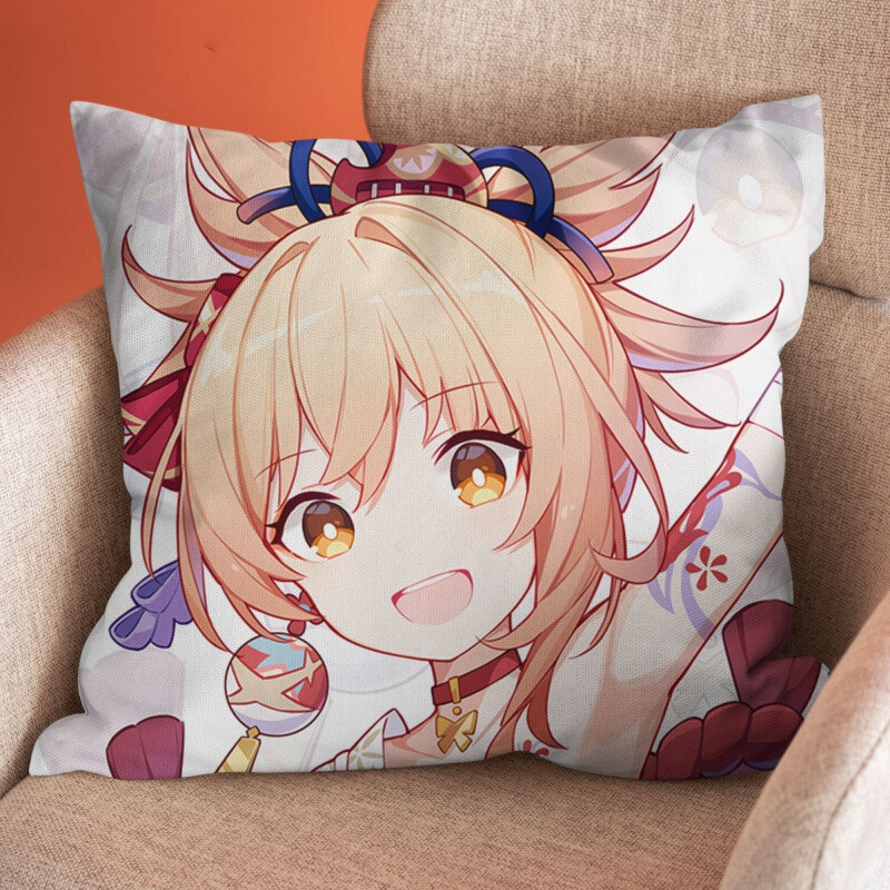 69原神周边动漫抱枕胡桃雷神魈钟离申鹤q版毛绒玩偶靠枕头睡觉靠垫