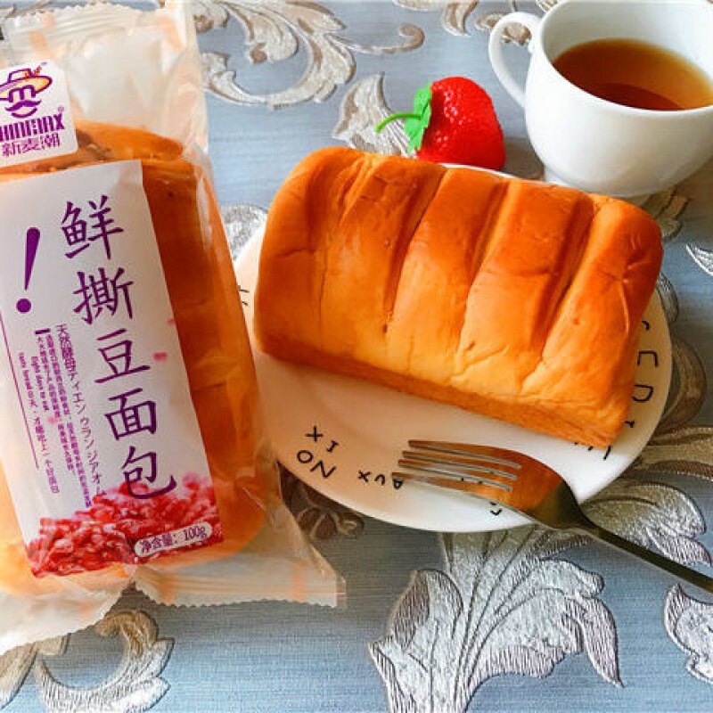 京选新麦潮北海道吐司黄金丹麦吐司早餐手撕面包袋大板栗面包黄金丹麦