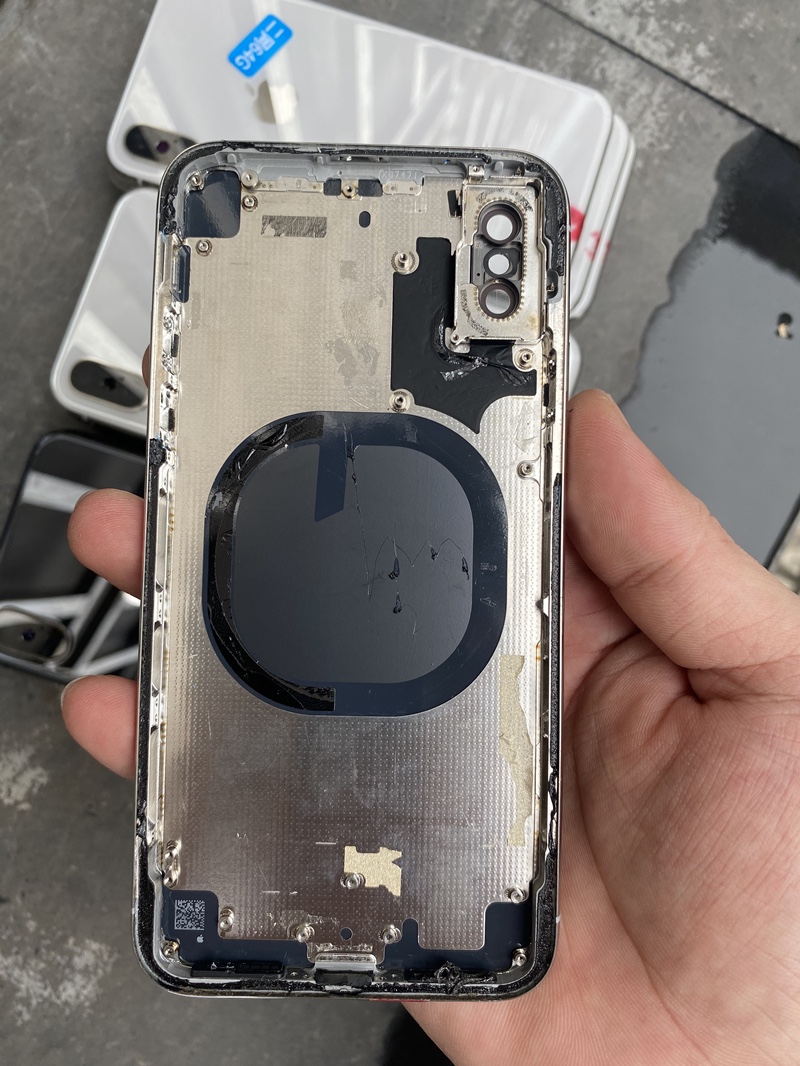 適用蘋果x拆機殼玻璃後蓋iphonexs邊框外殼總成xsmax原裝拆機後殼xs