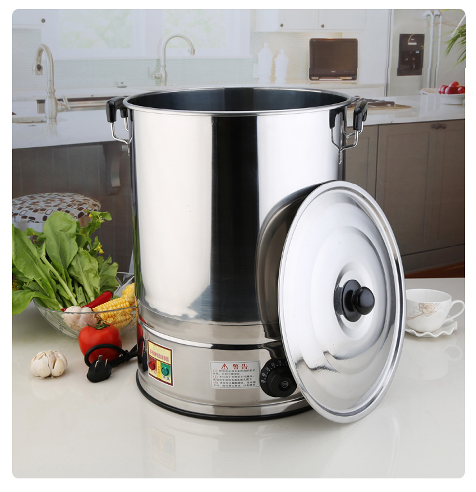 电热开水桶保温汤桶商用烧水桶不锈钢蒸煮桶大容量烧水器自动加热热水