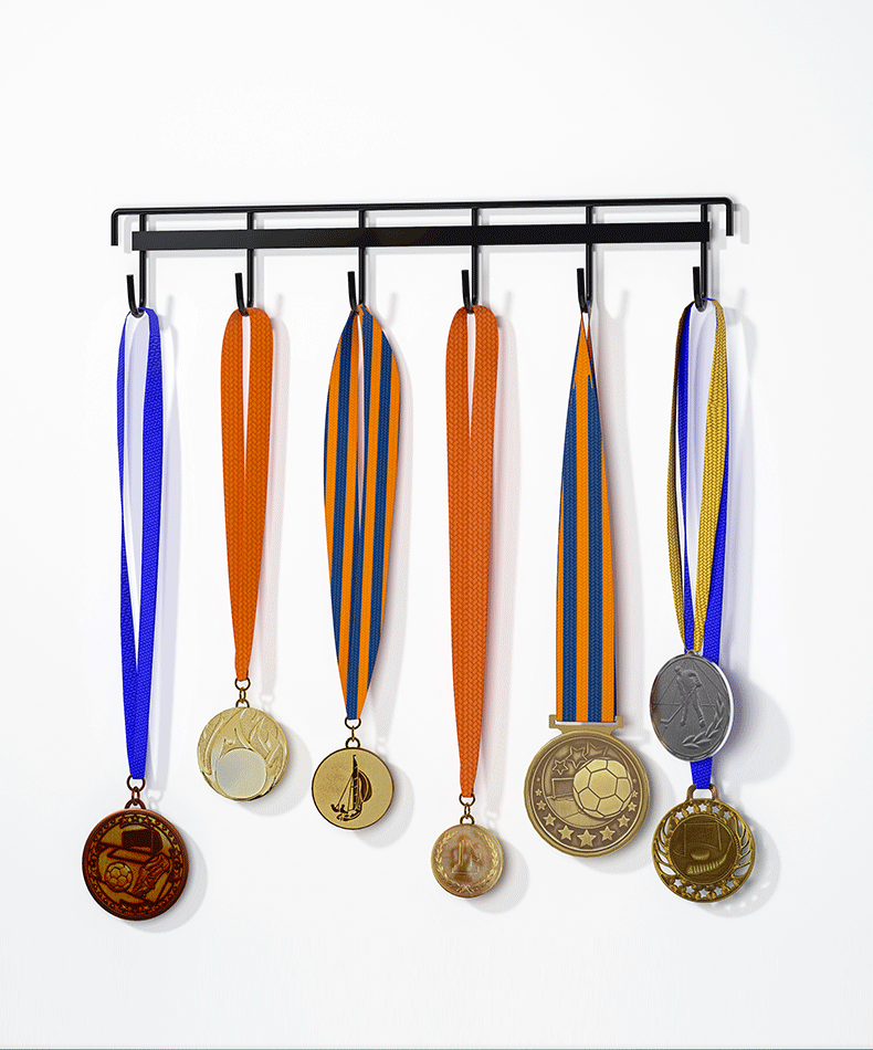 奖牌挂架奖牌展示挂钩奖牌展示挂架马拉松奖杯挂墙支架儿童墙上免打孔
