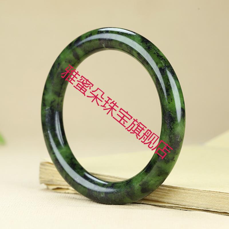 60老凤凰精选特价藏玉药王石圆条手镯精品高冰西瓜绿叮当镯养生玉