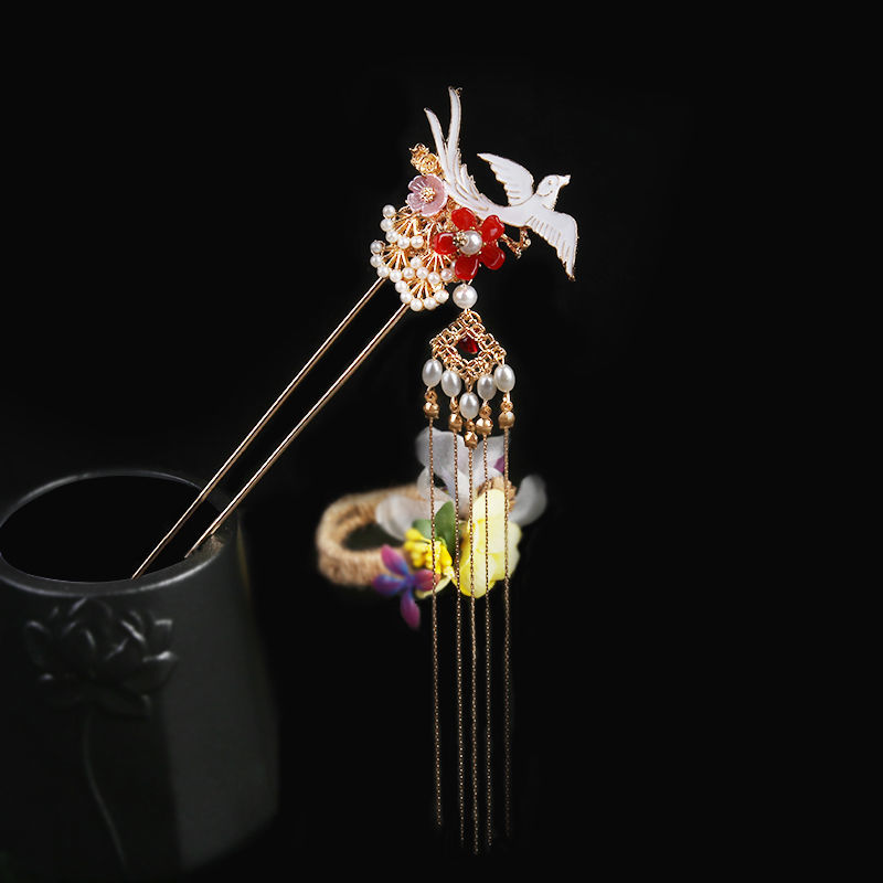 精选好礼汉服头饰流苏发簪古风发饰盘发簪子步摇古装发叉配饰发冠饰品