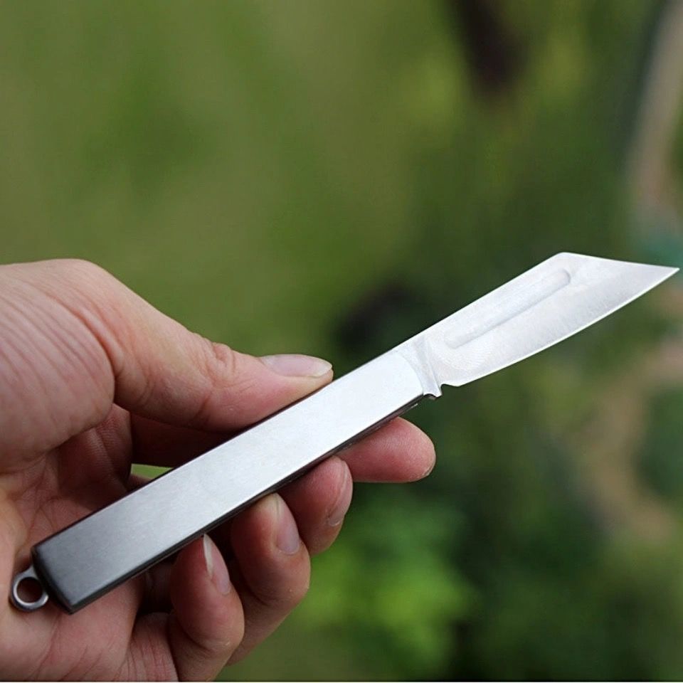 防身折叠钢刀便携小钢刀家用水果小刀折叠小刀野外防身刀锋利拆快递