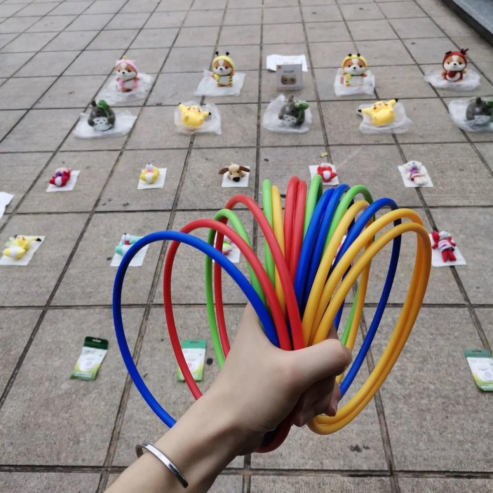 taifei泰飞儿童投掷套圈圈玩具亲子室内外套圈环幼儿园套塔套圏加粗