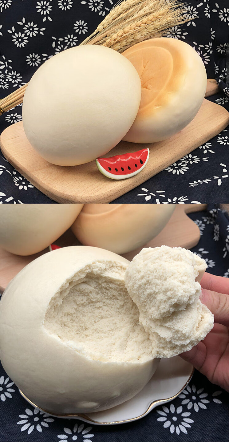 王哥庄铁锅大馒头手工馒头山东青岛崂山特产老面原味 原味4两(10个)