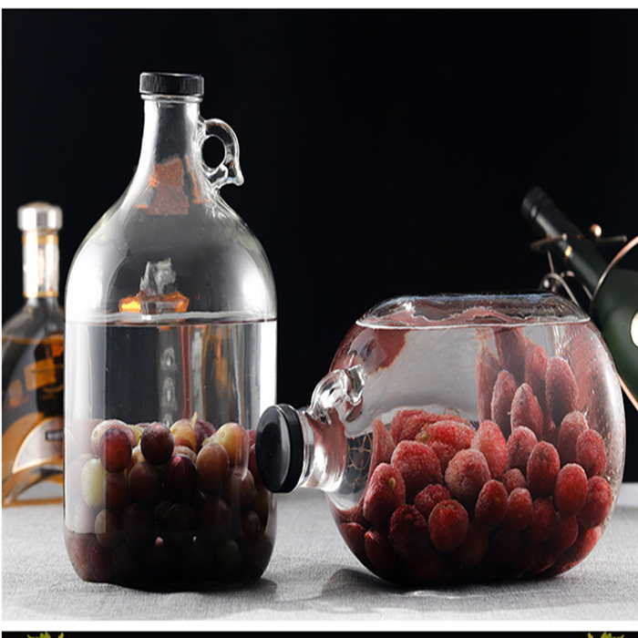 轻奢泡酒专用酒瓶葡萄酒青梅杨梅自酿酒容器红酒瓶密封玻璃酒瓶110斤