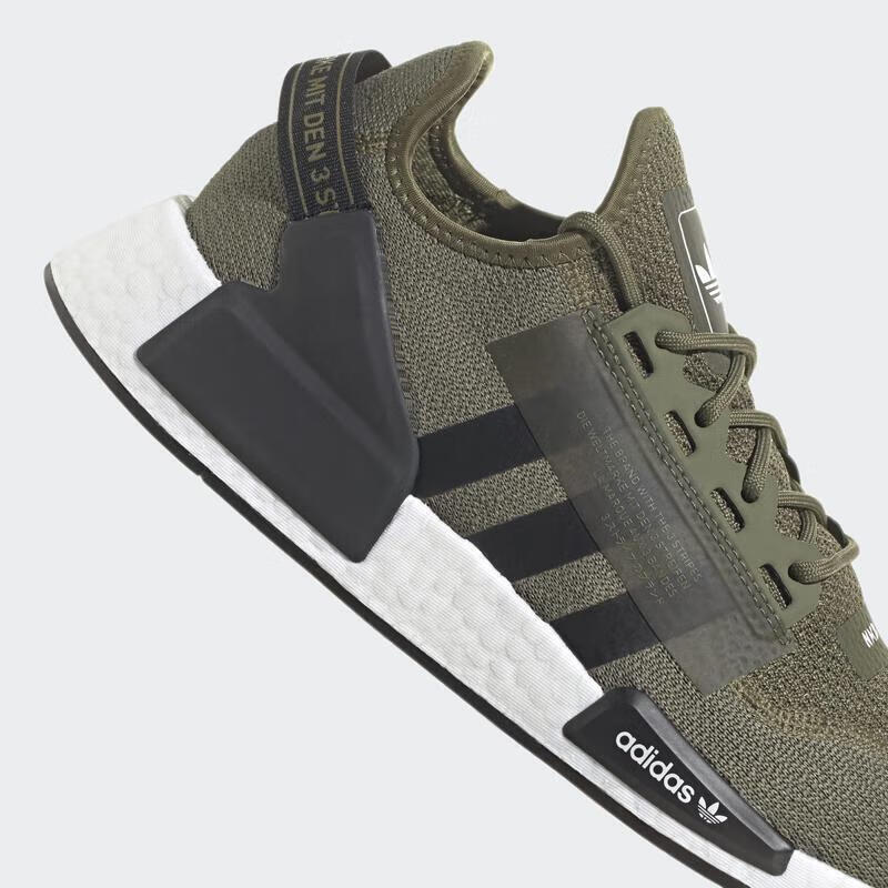 阿迪达斯adidas 男鞋 新款nmd_r1 v2缓震透气舒适 运动休闲跑步鞋男