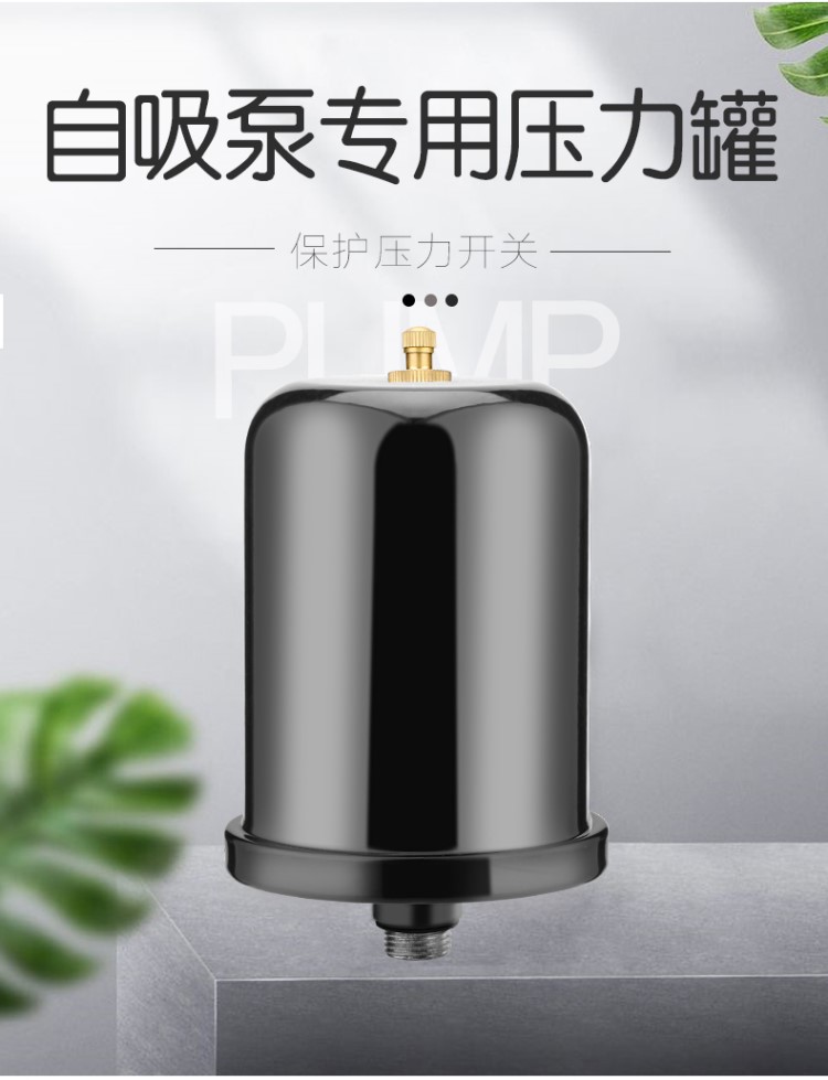 壓力罐1l2l家用冷熱水自吸泵增壓泵壓力罐水泵氣壓罐壓力開關配件三魚