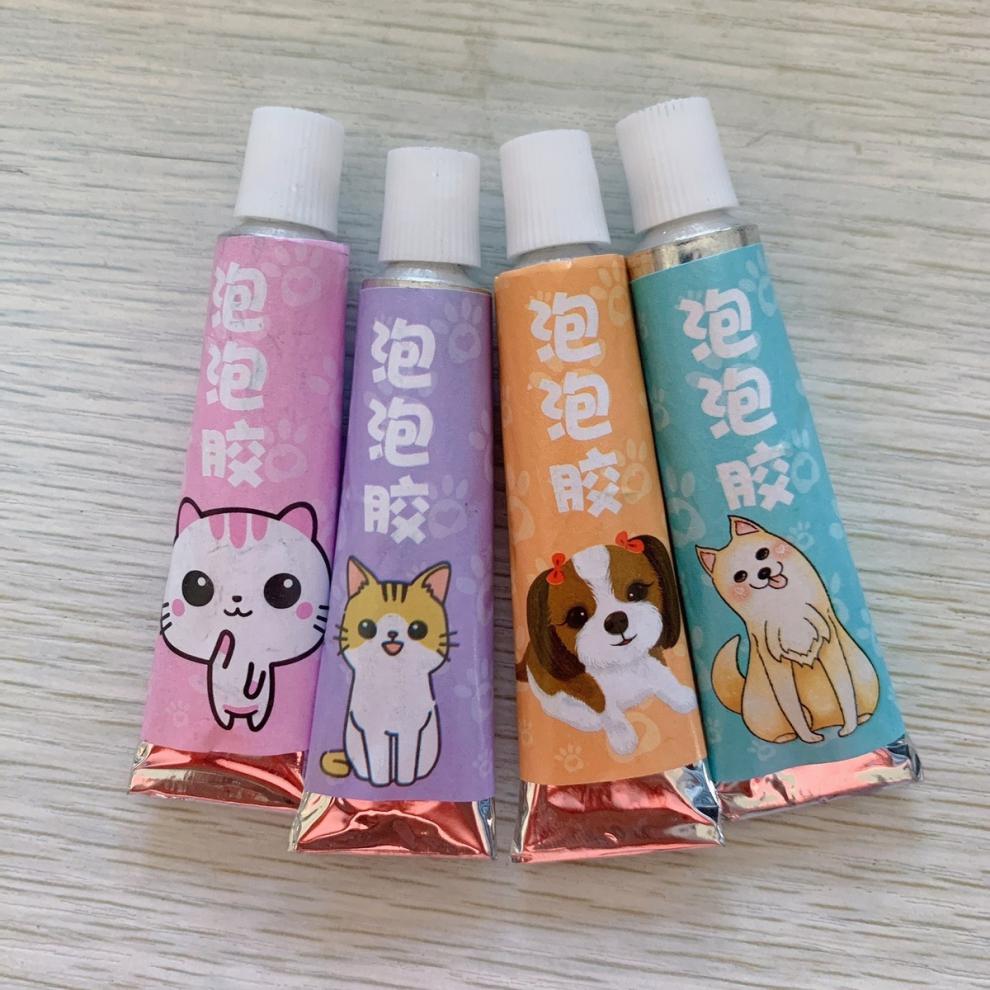 吹泡泡胶有颜色泡泡胶比利吹波球太空气球怀旧儿童玩具不易破起泡胶