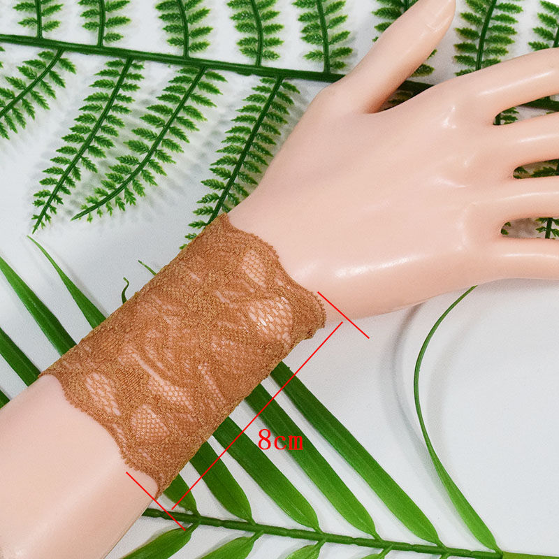 xpmr新品遮疤痕的隐形贴蕾丝护腕袖套夏季潮女遮疤痕袖套10蕾丝护腕