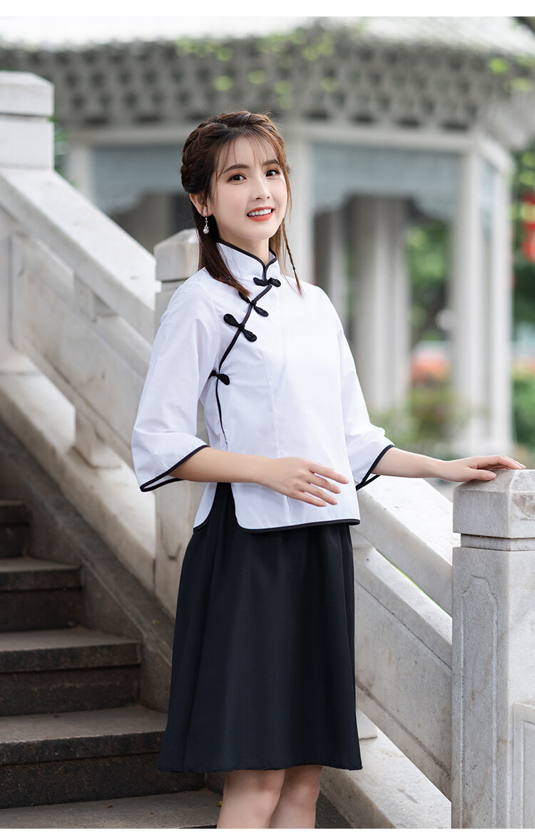 民国学生装五四运动女五四青年装风女装中山装男班服舞台表演合唱服装