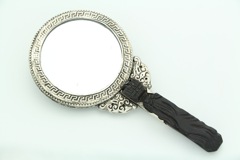 铜镜化妆镜舞台演出古装摄影楼道具梳妆 古镜 龙凤镜镜子写真复古铜镜