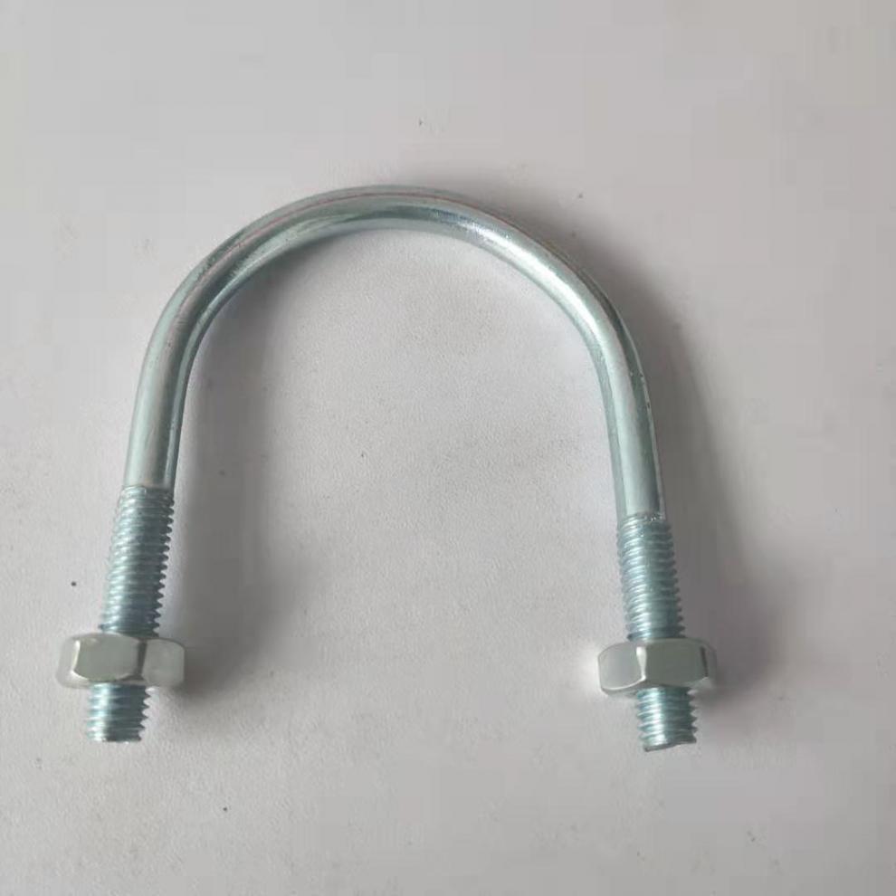 u型螺栓镀锌u型管卡固定螺丝卡箍抱箍水管4分6分1寸12寸2寸m64分15