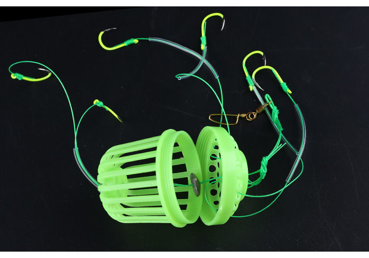 夜光鲢鱼钩浮钓鲢鳙专用爆炸钩套装水怪套装钓鱼钩水雷钓笼钓组荧光钩