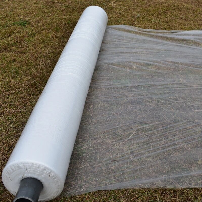 白地膜农用保温保湿蔬菜透明加厚种植除草草耐拉扯塑料薄膜大棚白色15