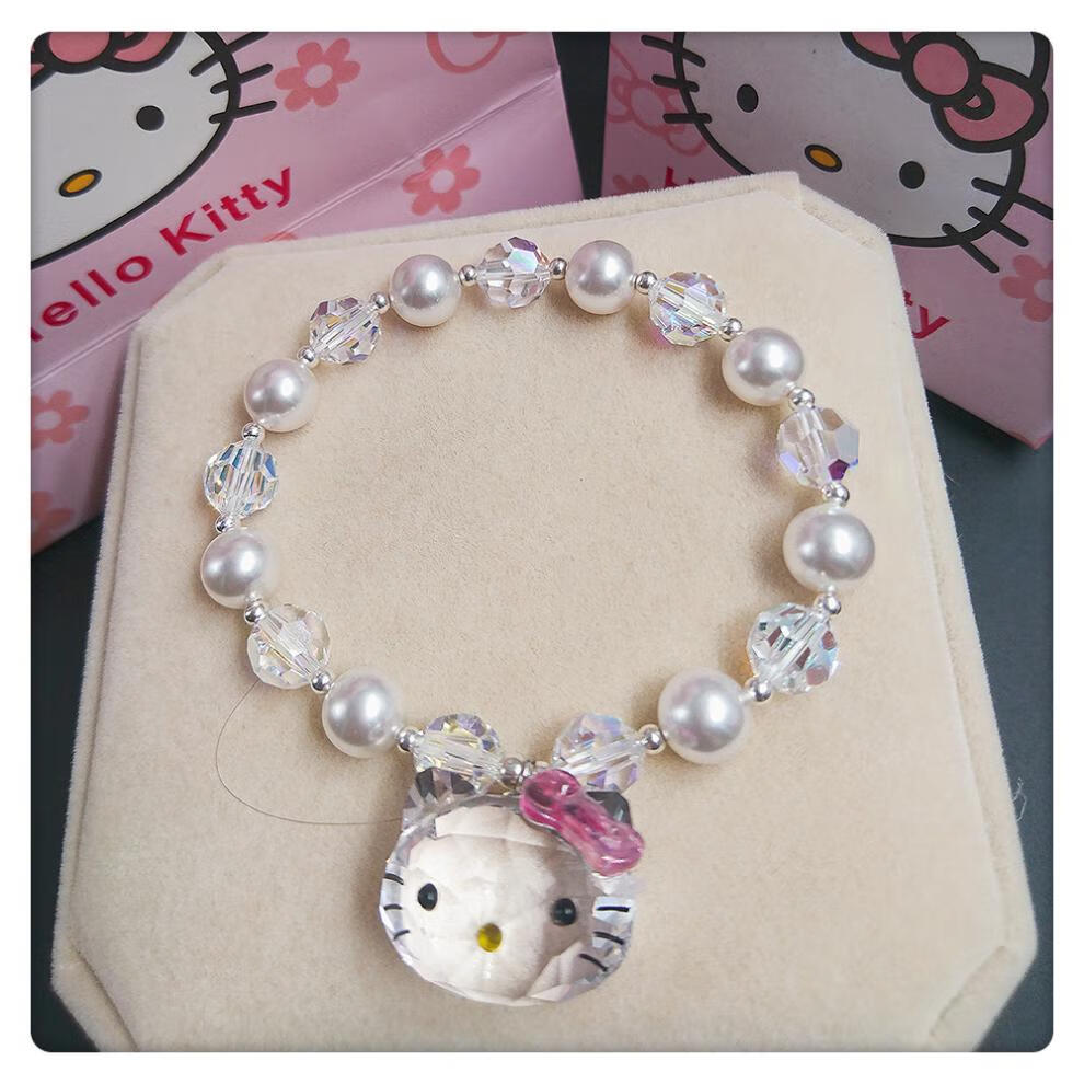 hellokitty手链奥地利水晶手链女学生甜美简约hellokitty