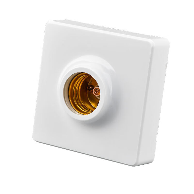 tyuie27螺口灯座led灯泡灯头灯口插座灯底座吸顶明装罗口暗装节能陶瓷