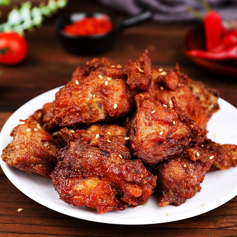 啃记鸡叉骨盛京记忆沈阳中街qq鸡架鸡骨架鸡锁骨鸡叉骨半成品油炸冷冻