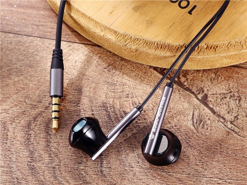 cca 铁三角半入耳式重低音耳机手机线控通话带麦运