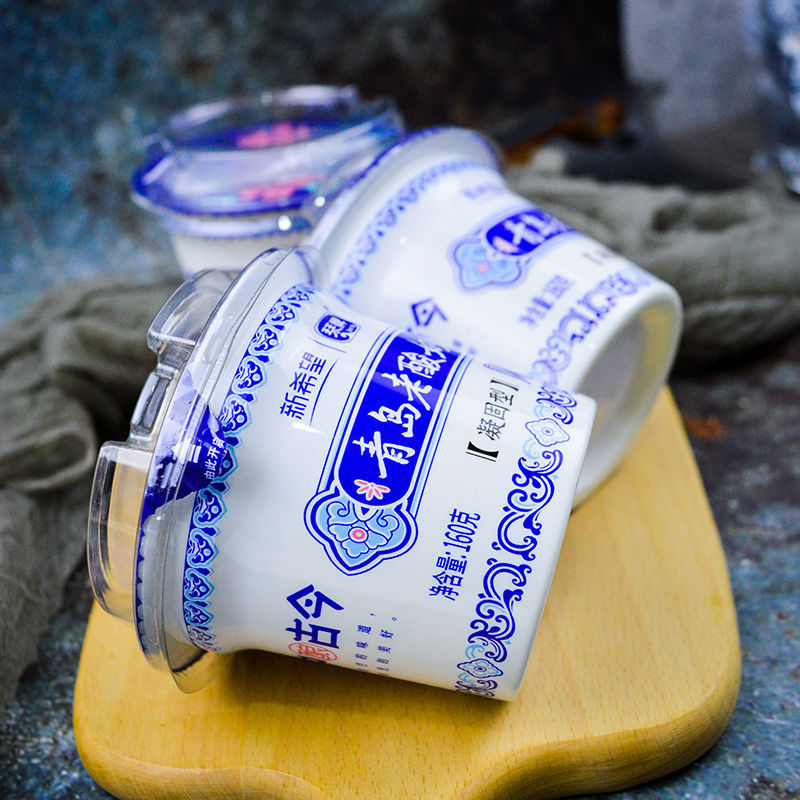 青岛老酸奶160g大盒装风味发酵乳传承老味道浓稠新希望老酸奶12碗