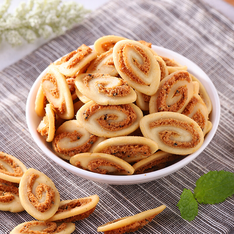 猫耳朵零食小包装袋8090后童年怀旧猫耳酥老式整箱休闲食品500g 猫