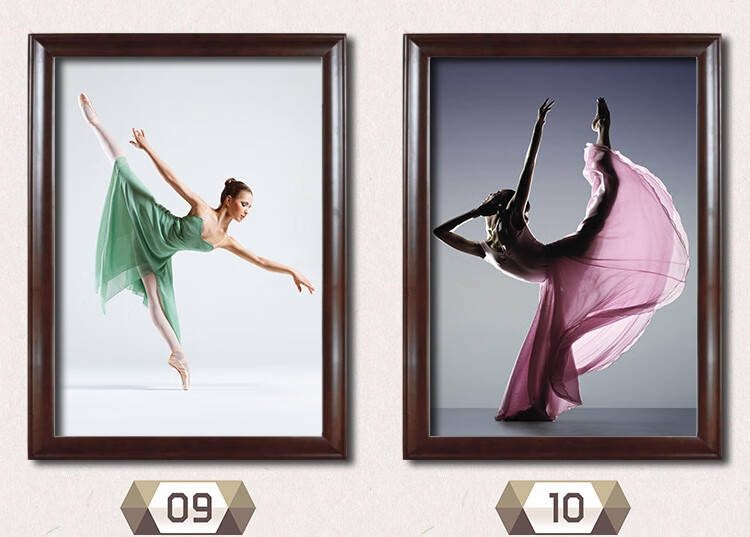 芭蕾装饰画拉丁艺术学校挂画中国舞蹈教室练舞房跳舞墙壁画有框画 17