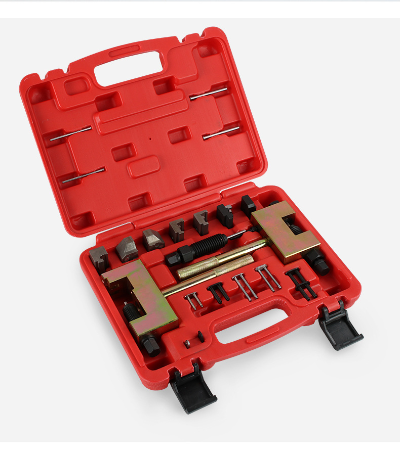 21件套拆卸专用工具奔驰时规正时链条m271m272m273铆钉双排链条 21