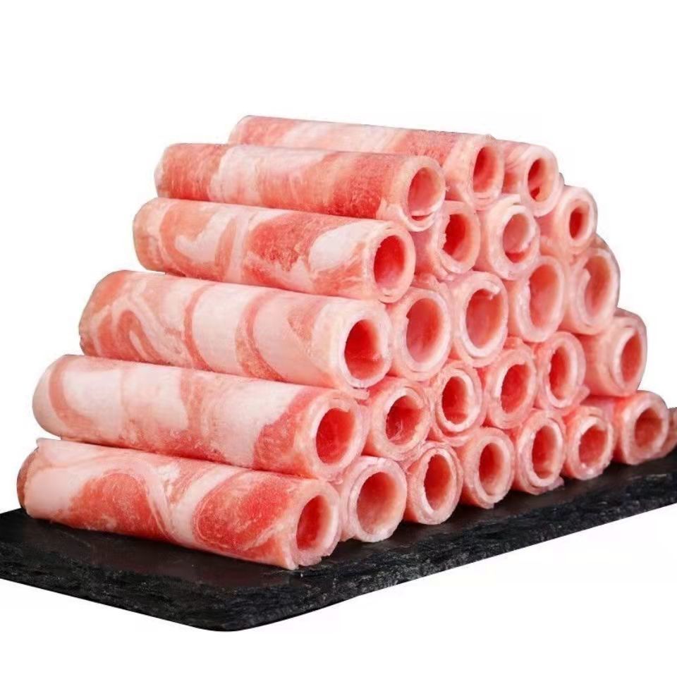 春光岛精选羊肉新鲜现杀羊肉卷现切调理生羊肉精品肥羊卷2斤