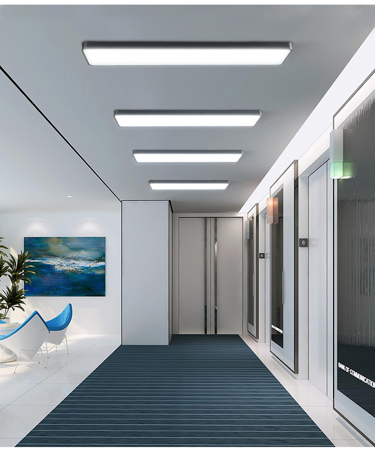 雷士照明官方旗舰同款超亮办公室长条灯简约过道走廊会议室直播间