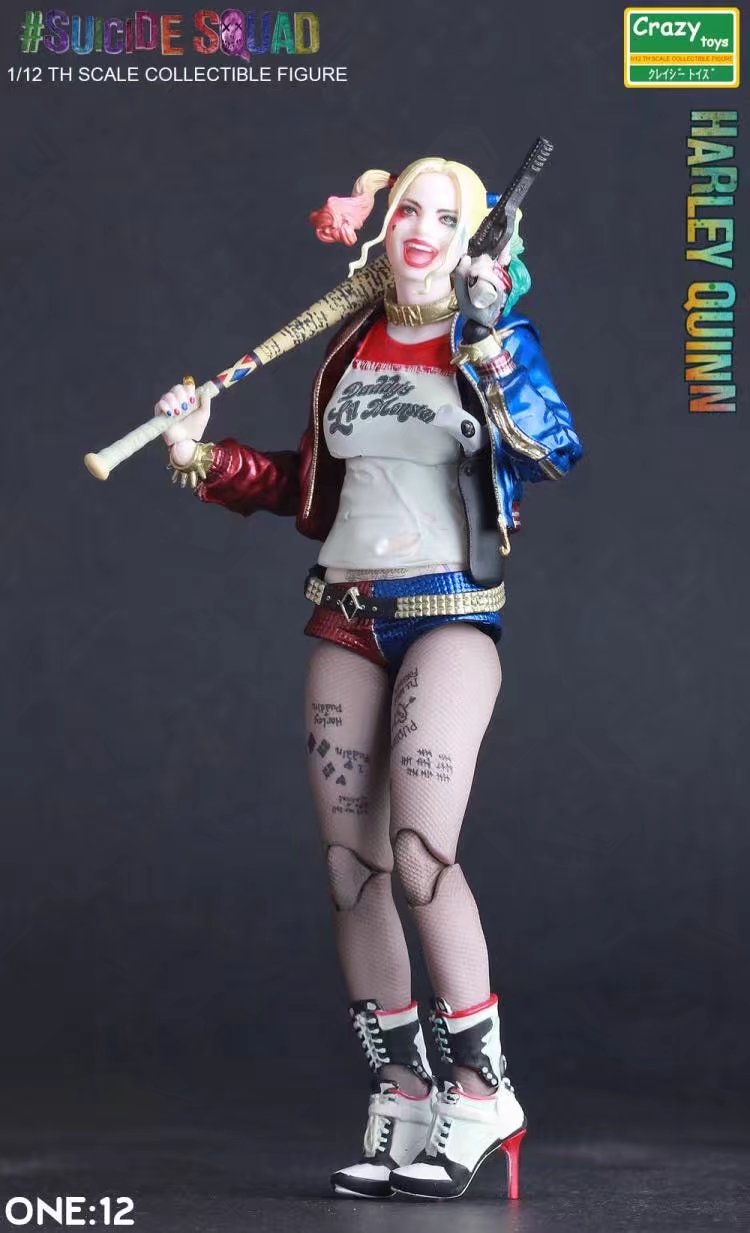 小丑手办 crazy toys 小丑女12寸小丑小丑女蝙蝠侠joker摆件模型 neca