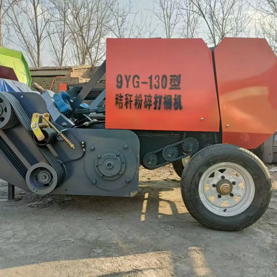 牧草收割机全自动小麦玉米秸秆粉碎捡拾收割打捆机一体机牧草青圆储捆