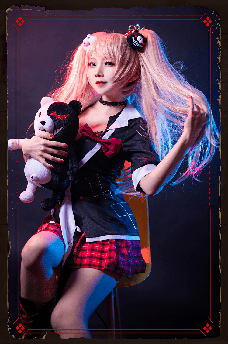 ronpa服装cosplay动李子 江之岛盾子cos服(加印花文胸) l【图片 价格