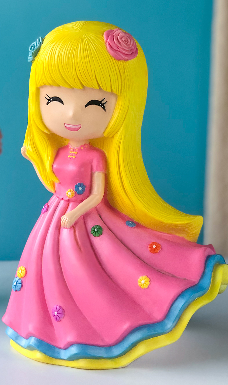 林中鸟涂色石膏娃娃女孩礼物儿童diy手工制作地摊货源搪胶白胚夜市