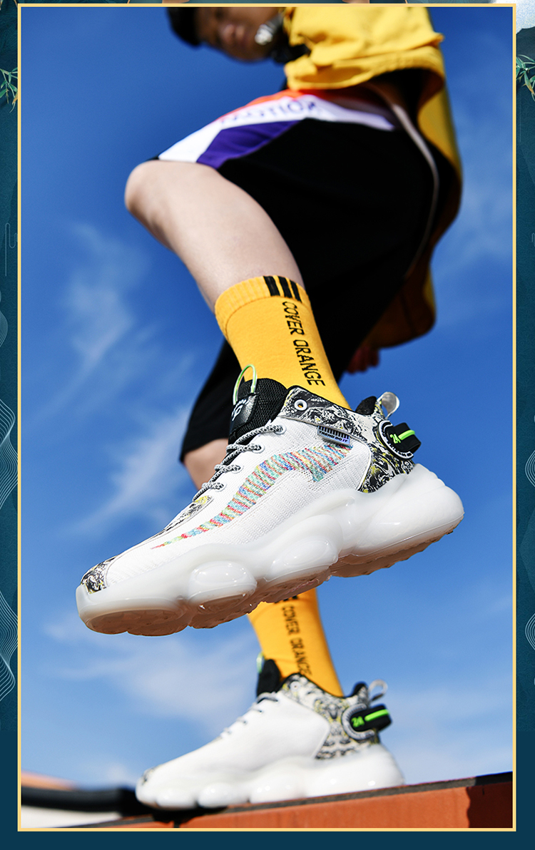 δ鳄鱼恤crocodile2022年春季新款休闲鞋男鞋时尚男鞋ins风男白色43